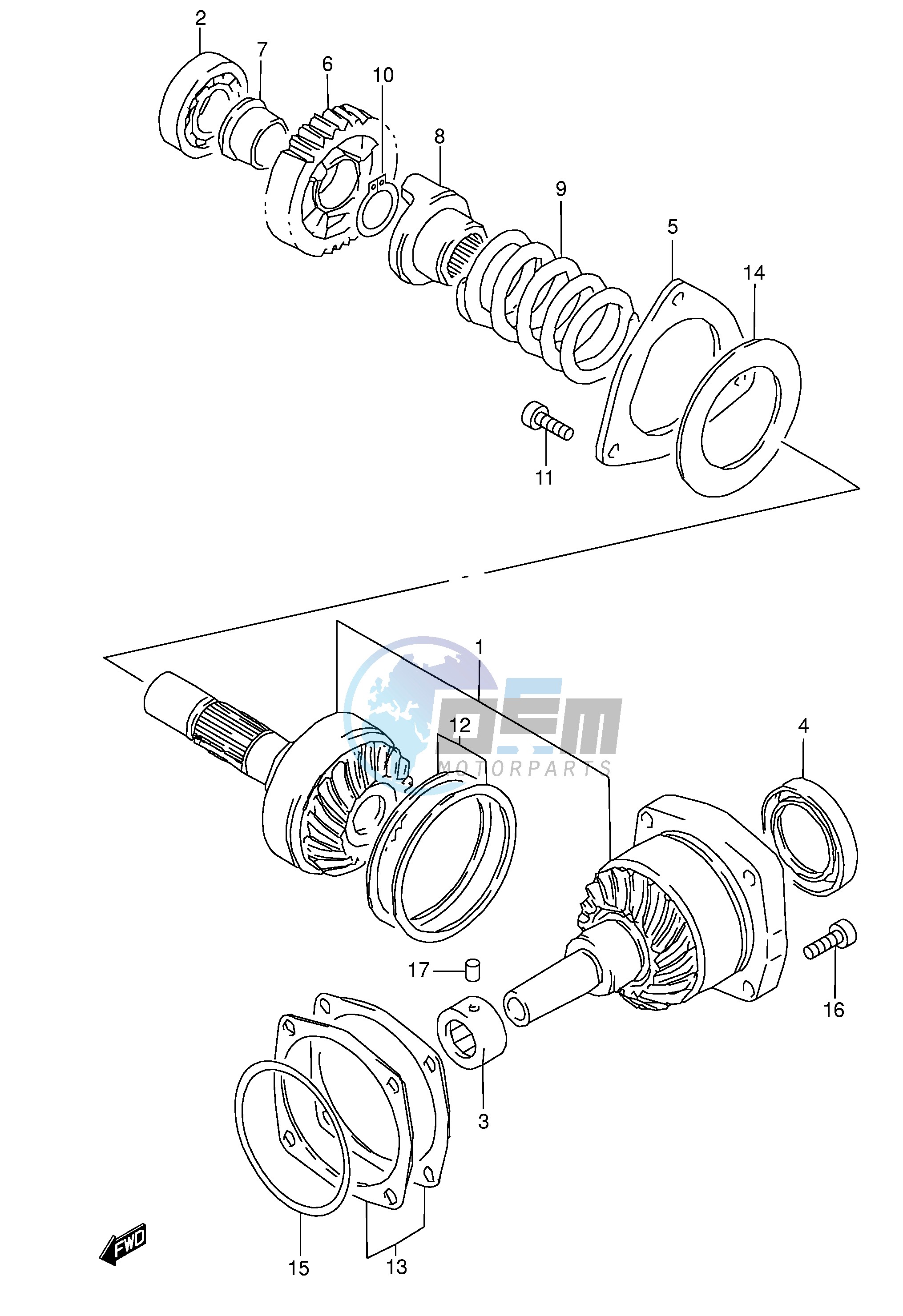 SECONDARY DRIVE GEAR