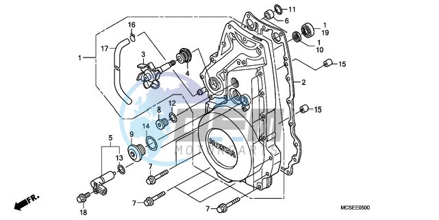 FRONT CRANKCASE COVER