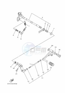 YZF320-A YZF-R3 (B2X3) drawing SHIFT SHAFT