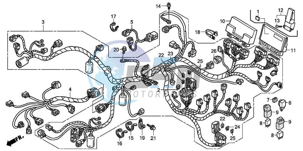 WIRE HARNESS (ST1300A)