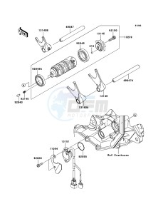 NINJA ZX-6R ZX600R9F FR GB XX (EU ME A(FRICA) drawing Gear Change Drum/Shift Fork(s)