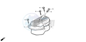 CG125 drawing CYLINDER HEAD COVER