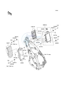 KX 450 E (KX450F MONSTER ENERGY) (E9FA) E9FA drawing RADIATOR