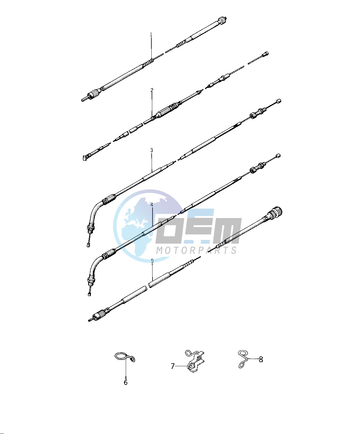 CABLES -- 76 -77 KZ400 - D3_D4- -