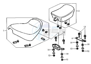 HUSKY - 125 cc drawing SEAT