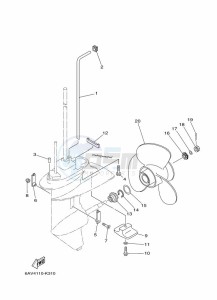 FT9-9LE drawing PROPELLER-HOUSING-AND-TRANSMISSION-2