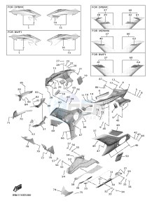 YZF-R6 YZFR6HC 600 YZF-R6 (BN61 BN62) drawing COWLING 2