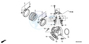 VT750C9 E / KMH drawing INTAKE MANIFOLD