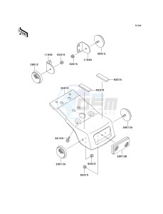 KDX 220 A [KDX220R] (A10-A12) [KDX220R] drawing REFLECTORS-- CN- -