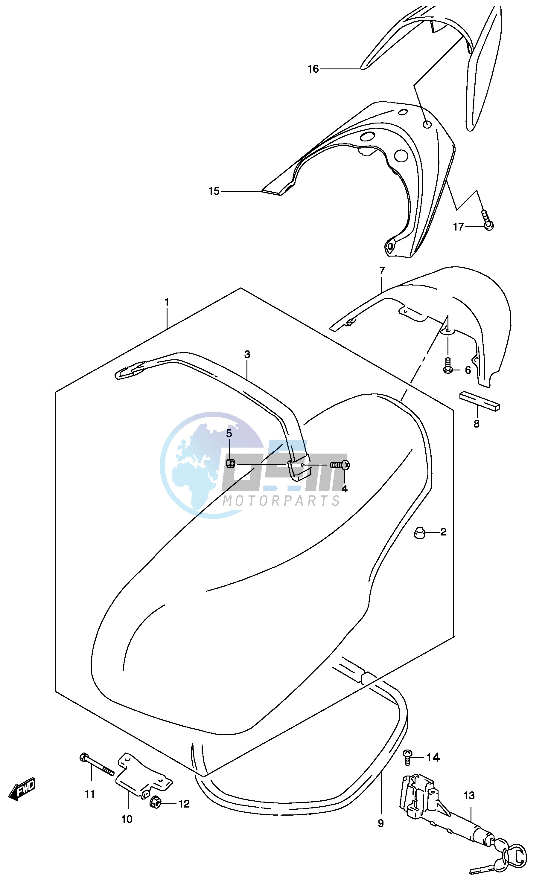 SEAT ASSY  (MODEL K1 K2)