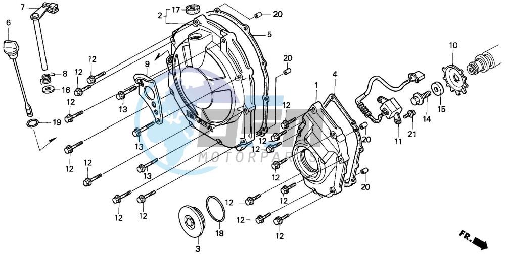 RIGHT CRANKCASE COVER (1)