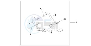 CB500S drawing ENGINE GUARD