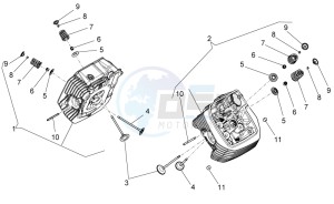 Norge 1200 IE 8V Polizia Stradale drawing Cylinder head and valves