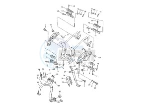 XJ S DIVERSION 600 drawing STAND-FOOTREST MY98-02