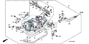 XL125VA EU / CMF - (EU / CMF) drawing THROTTLE BODY