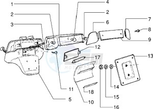 Sfera RST 125 drawing Rear tail lamp