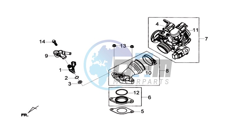 INLET / FUEL INJECTOR / THROTTLE VALVE BODY