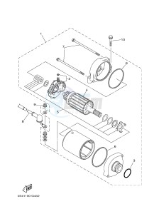 YXR700F YXR7FSPB RHINO 700 SPORTS EDITION (1RB9 1RBA 1RBB) drawing STARTING MOTOR