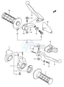 RM125 (E28) drawing HANDLE SWITCH (MODEL S)