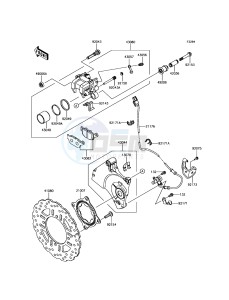 Z800 ABS ZR800FGF UF (UK FA) XX (EU ME A(FRICA) drawing Rear Brake