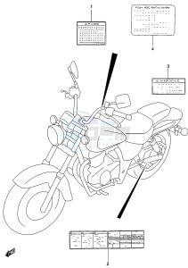 GZ250 (K3) drawing LABEL (MODEL K2)