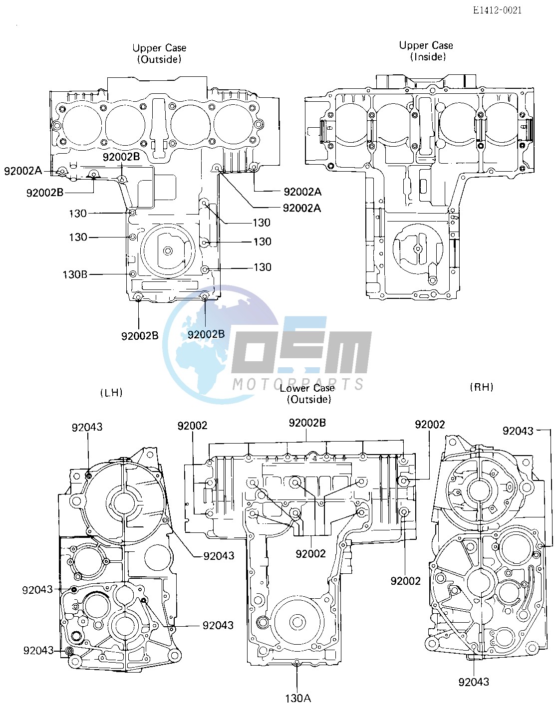 CRANKCASE BOLT & STUD PATTERN