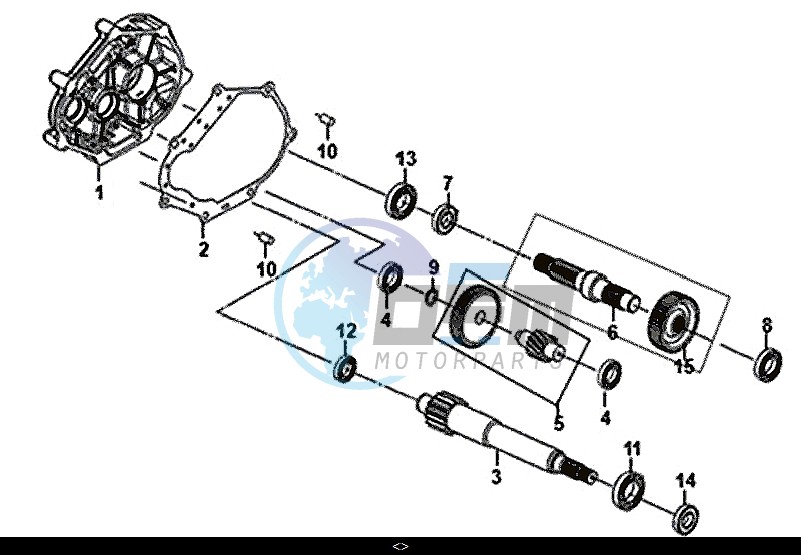 MISSION CASE-DRIVE SHAFT