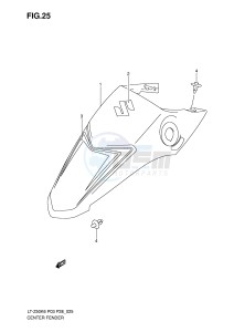 LT-Z50 (P3-P28) drawing CENTER FENDER (MODEL K6)