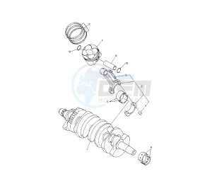 YZF R6 600 drawing CRANKSHAFT AND PISTON