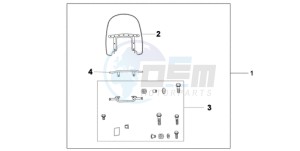 VT750CA9 Australia - (U / ST) drawing CUSTOM WINDSHIELD