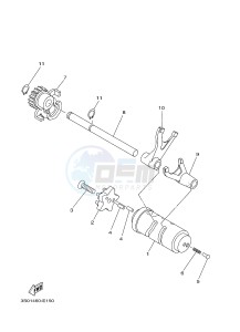 T110C (1DU8) drawing SHIFT CAM & FORK