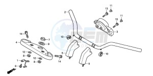 VTX1800C1 drawing HANDLE PIPE/TOP BRIDGE