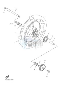 FJR1300A FJR1300A ABS (1MCG 1MCH) drawing FRONT WHEEL