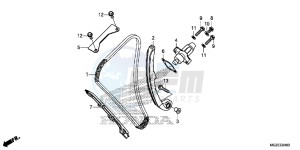 CB500FAE CB500F ABS UK - (E) drawing CAM CHAIN/ TENSIONER