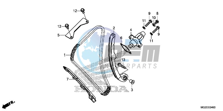 CAM CHAIN/ TENSIONER