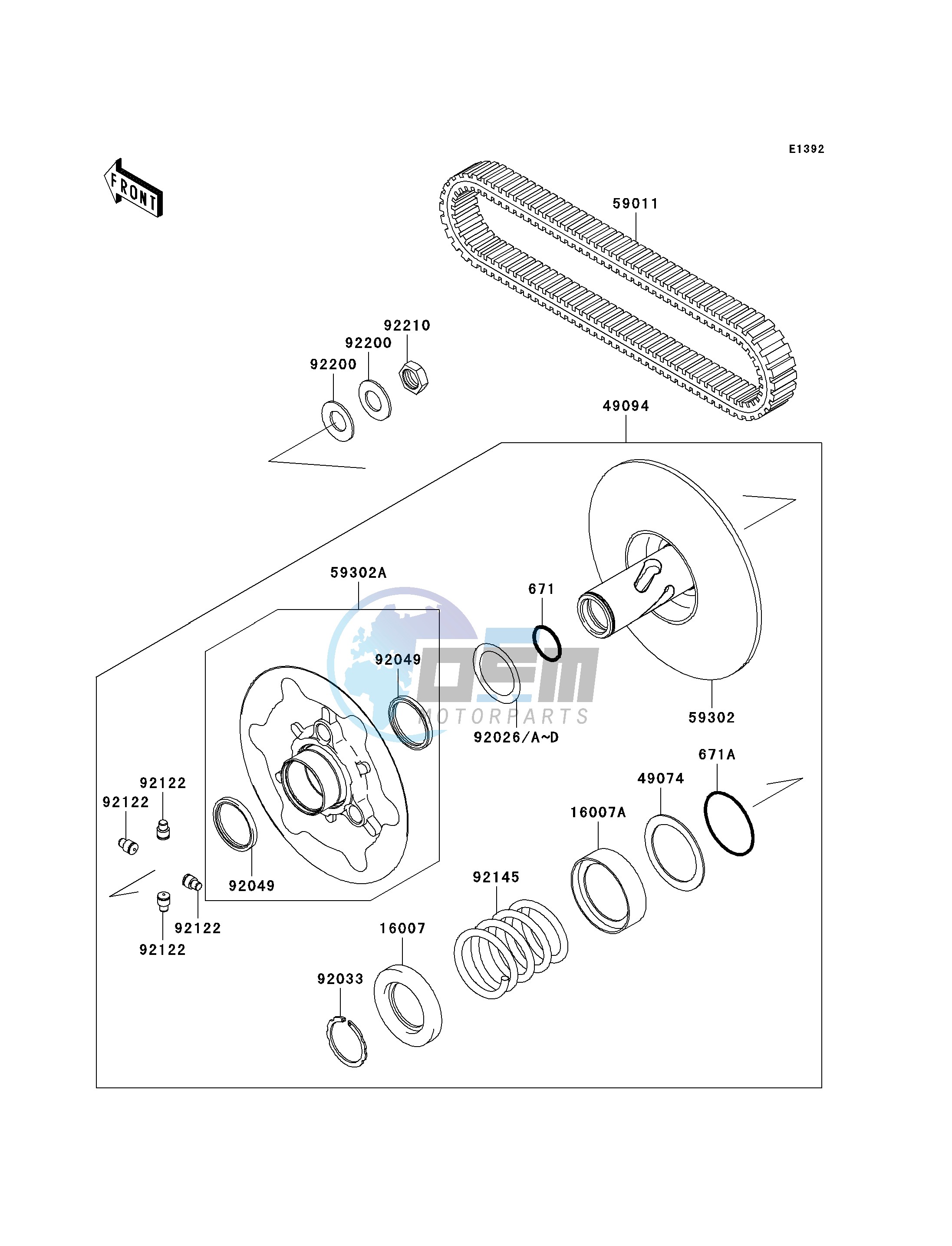 DRIVEN CONVERTER_DRIVE BELT