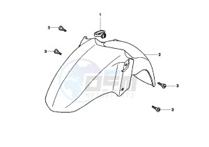 SV - 250 cc drawing FRONT FENDER