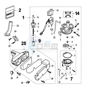 FOX LX A2 EU drawing CARBURETTOR