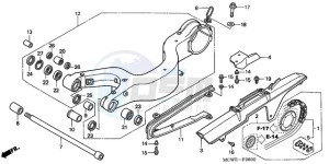 VFR8009 Australia - (U / MME) drawing SWINGARM