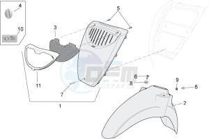 Scarabeo 100 4T e3 net drawing Front body II