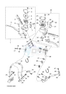 YP400R X-MAX 400 X-MAX (1SDB 1SDB 1SDB) drawing FRONT MASTER CYLINDER