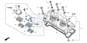 CBF1000 drawing CYLINDER HEAD COVER