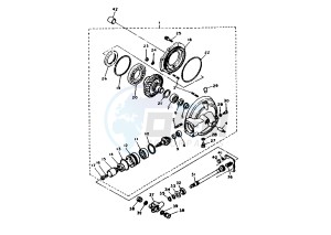 XV VIRAGO 750 drawing DRIVE SHAFT