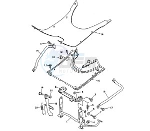 XC FLY ONE 150 drawing STAND AND FOOTREST