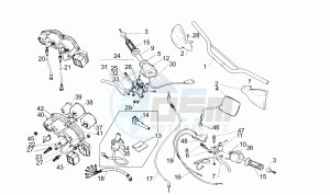 Pegaso 650 drawing Handlebar - Controls