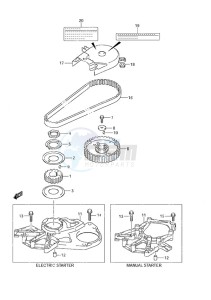 DF 9.9A drawing Timing Belt Non-Remote Control