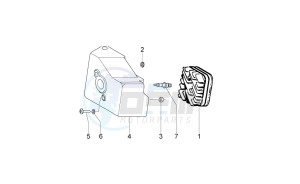 Sport City One 50 2t 2v e3 drawing Cilinder head