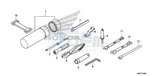 TRX420FE1F TRX420 Europe Direct - (ED) drawing TOOLS