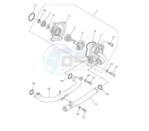 XP T-MAX 500 drawing WATER PUMP