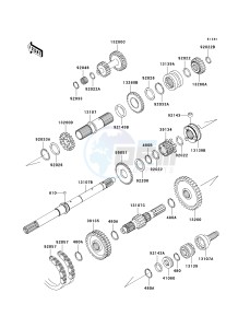 KAF 620 K [MULE 3010 TRANS4X4 HARDWOODS GREEN HD] (K1) K1 drawing TRANSMISSION